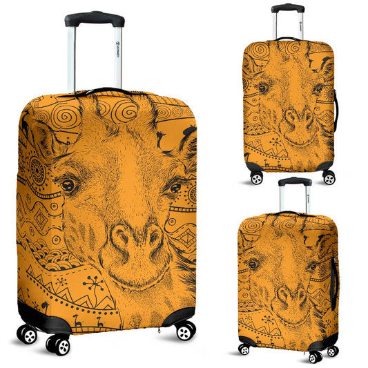 Giraffe African Luggage Cover Protector