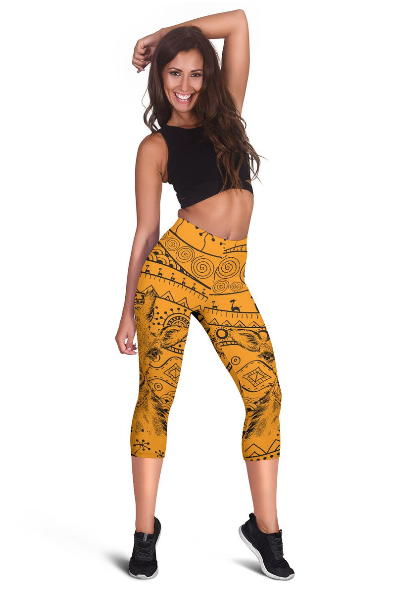 Giraffe African Women Capris