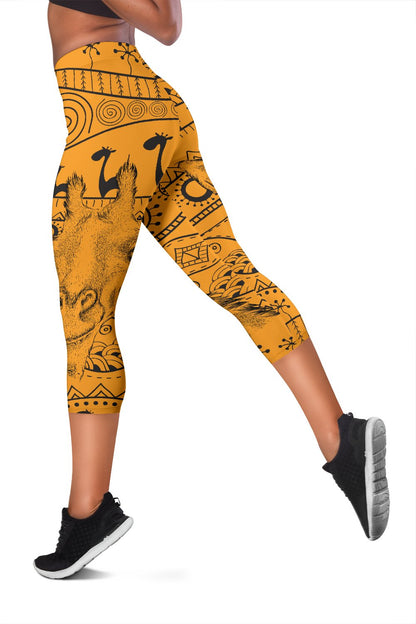 Giraffe African Women Capris