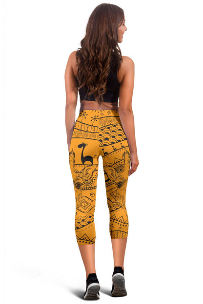 Giraffe African Women Capris