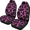 Giraffe Pink Background Texture Print Universal Fit Car Seat Covers