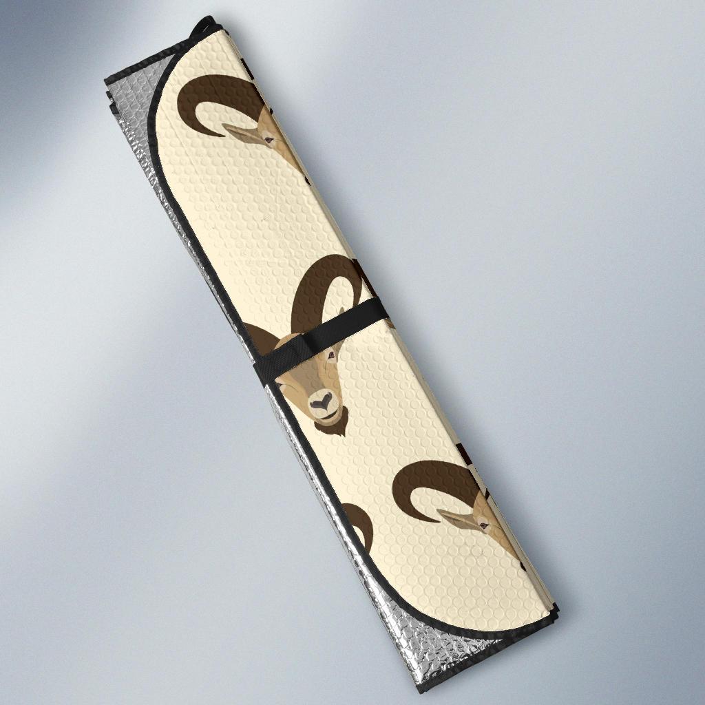Goat Pattern Print Design 01 Car Sun Shade-JORJUNE.COM