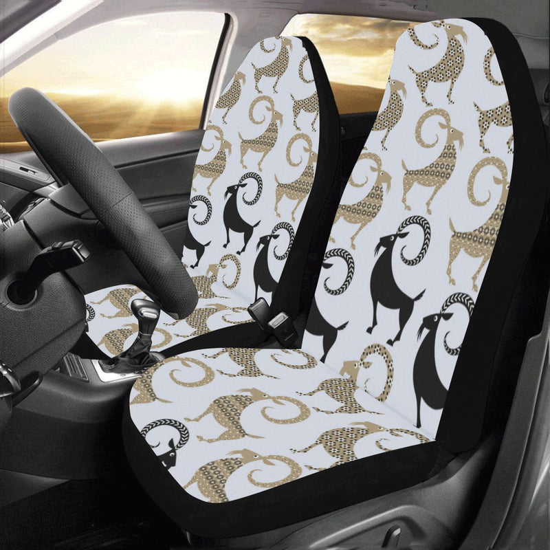 Goat Pattern Print Design 03 Car Seat Covers (Set of 2)-JORJUNE.COM