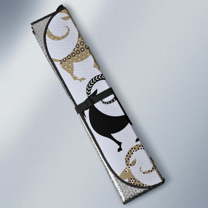 Goat Pattern Print Design 03 Car Sun Shade-JORJUNE.COM