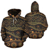 Gold African Design All Over Print Hoodie