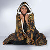 Gold African Design Hooded Blanket-JORJUNE.COM