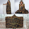 Gold African Design Hooded Blanket-JORJUNE.COM