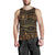 Gold African Design Men Tank Top