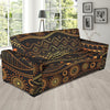 Gold African Design Sofa Slipcover-JORJUNE.COM