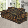 Gold African Design Sofa Slipcover-JORJUNE.COM