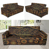 Gold African Design Sofa Slipcover-JORJUNE.COM