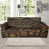 Gold African Design Sofa Slipcover-JORJUNE.COM