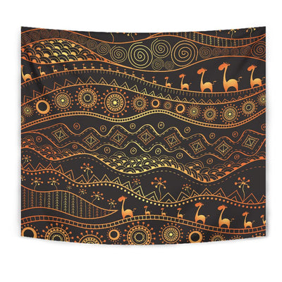 Gold African Design Tapestry