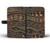 Gold African Design Wallet Phone Case