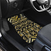 Gold Aztec Tribal Front and Back Car Floor Mats