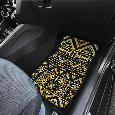 Gold Aztec Tribal Front and Back Car Floor Mats