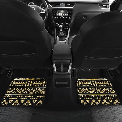 Gold Aztec Tribal Front and Back Car Floor Mats