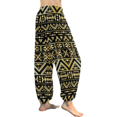 Gold Aztec Tribal Harem Pants