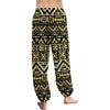 Gold Aztec Tribal Harem Pants