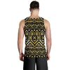 Gold Aztec Tribal Men Tank Top