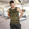 Gold Aztec Tribal Men Tank Top