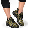 Gold Aztec Tribal Mesh Knit Sneakers Shoes