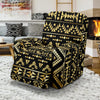 Gold Aztec Tribal Recliner Slipcover-JORJUNE.COM