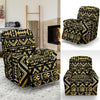 Gold Aztec Tribal Recliner Slipcover-JORJUNE.COM