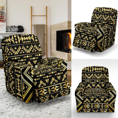 Gold Aztec Tribal Recliner Slipcover-JORJUNE.COM