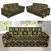 Gold Aztec Tribal Sofa Slipcover-JORJUNE.COM