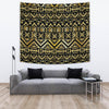 Gold Aztec Tribal Tapestry