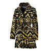 Gold Aztec Tribal Women Bath Robe