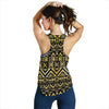 Gold Aztec Tribal Women Racerback Tank Top