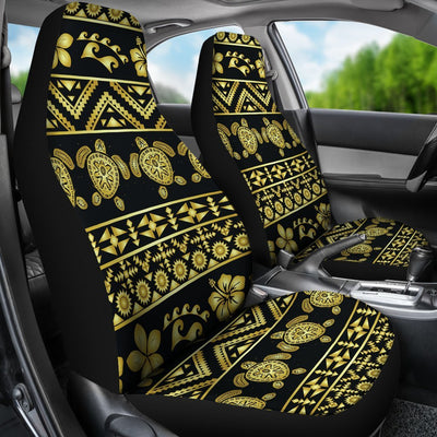 Tribal Aztec Sea Turtle Hawaiian Flower Universal Fit Car Seat Covers