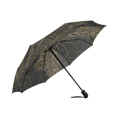 Gold Butterfly Automatic Foldable Umbrella