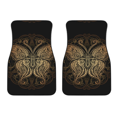 Gold Butterfly Ornamental Car Floor Mats