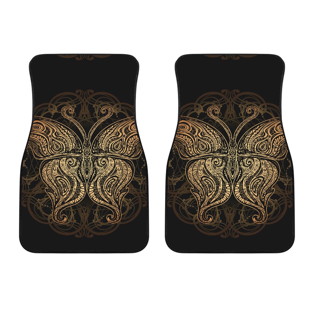 Gold Butterfly Ornamental Car Floor Mats