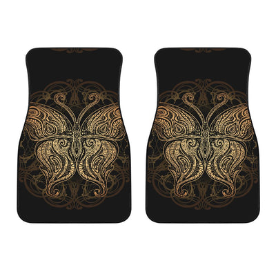 Gold Butterfly Ornamental Car Floor Mats