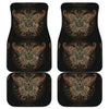 Gold Butterfly Ornamental Front and Back Car Floor Mats