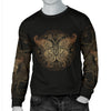 Gold Butterfly Ornamental Men Crewneck Sweatshirt