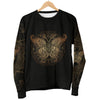 Gold Butterfly Ornamental Men Crewneck Sweatshirt