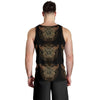 Gold Butterfly Ornamental Men Tank Top