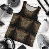 Gold Butterfly Ornamental Men Tank Top