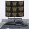 Gold Butterfly Ornamental Tapestry