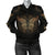 Gold Butterfly Ornamental Women Casual Bomber Jacket