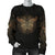 Gold Butterfly Ornamental Women Crewneck Sweatshirt