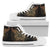 Gold Butterfly Ornamental Women High Top Shoes