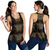 Gold Butterfly Ornamental Women Racerback Tank Top