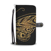 Gold Butterfly Wallet Phone Case