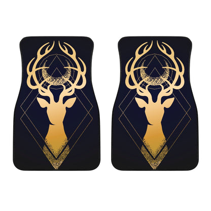 Gold Deer Car Floor Mats
